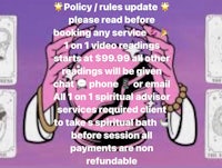 a poster with the words policy rules update