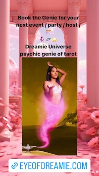 a poster with the words book the genius for your party